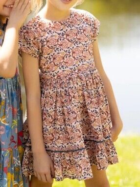 Pink Chicken Niley Dress In Pink Blossom Girls Size 6